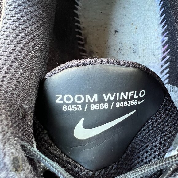 Nike Zoom Winflo 8 Road Running Shoes Black/White Size 8 Lightweight Mens Athlet - Picture 6 of 7
